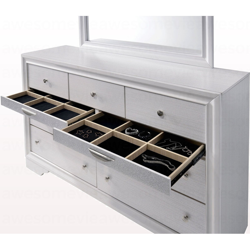Commode contemporaine 1Pc, Blanc