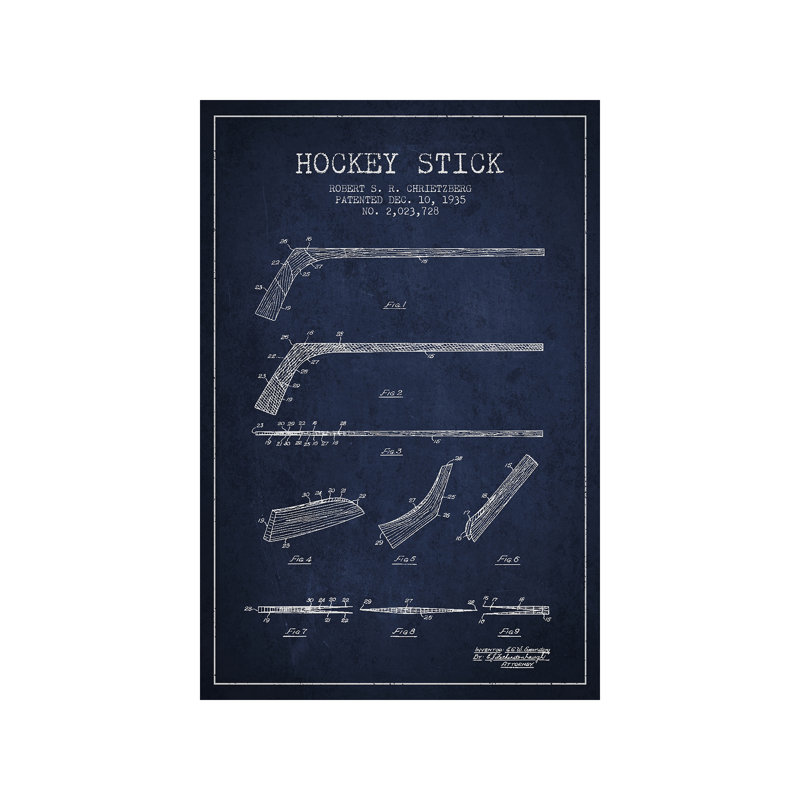 Hockey Stick by Aged Pixel - Wrapped Canvas Print, 66.04 cm H x 45.72 cm W x 3.175 cm D