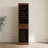 Brown Walnut Color Modular 32  Wine Bar Cabinet Buffet Cabinet
