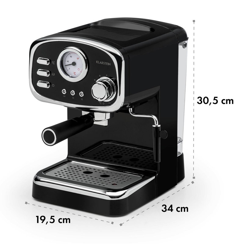 Klarstein Semi-Automatic Espresso Machine with Frother