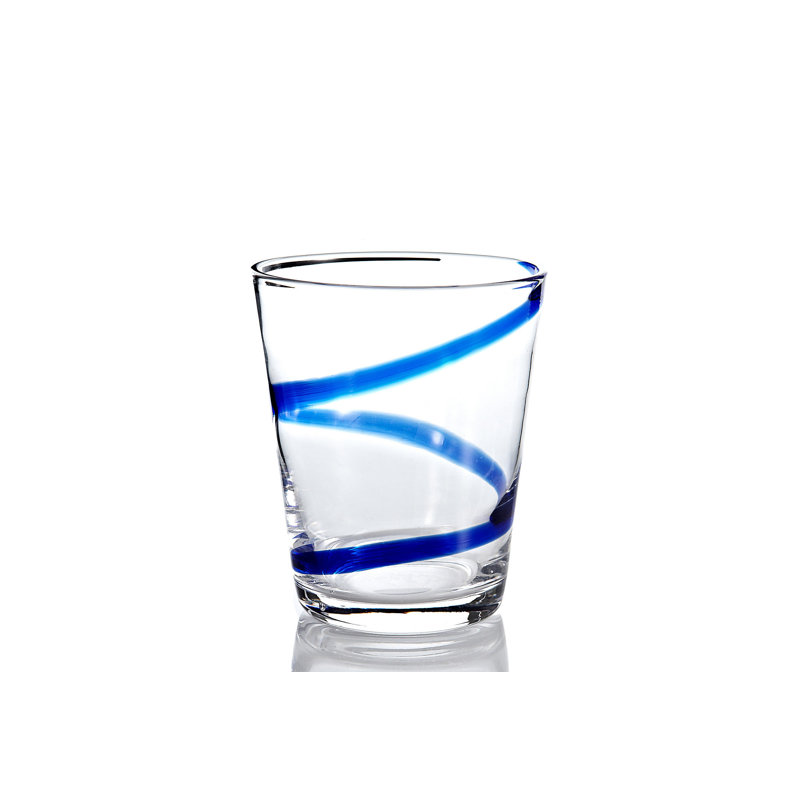 Verre à whiskey 10 oz. Lucienne, Bleu