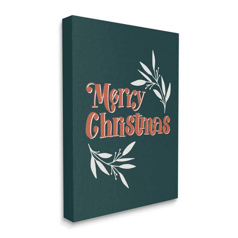 Merry Christmas, H 19 po x l 13 po, Plaque murale