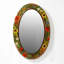 Miroirs muraux ovales en similicuir-575599435-575599436