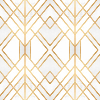 Nana Elisabeth Fredriksson Golden Geo par Elisabeth Fredriksson - reproduction d'art sur toile tendue
