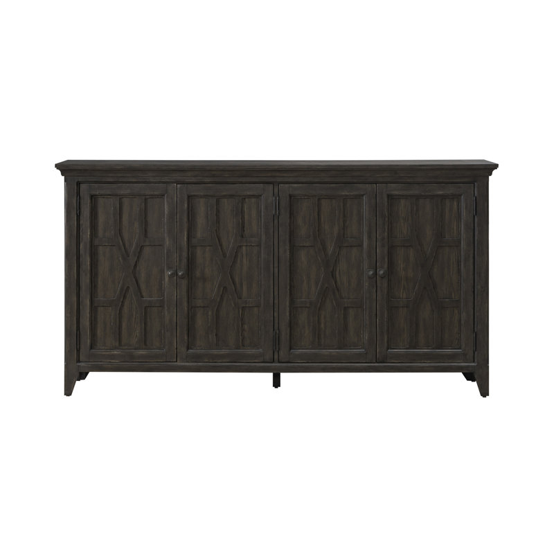 Buffet en bois massif de 76 po de largeur 
