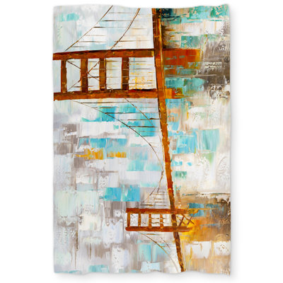 Golden Gate Turquoise Industrial Duvet Cover | Home Decor