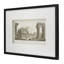 Art mural 28 po x 20 po - Living, salle à manger, chambre à coucher, cadre noir de couloir, verre organique à 20%, papier, espaces intérieurs de décoration architecturale blanc et noir, gracieux