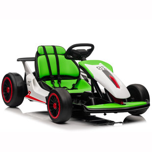 24V 2WD Ride On Race Car for Kids,  Drift Kart Car W/ 10Ah Large Battery for Ages 6+