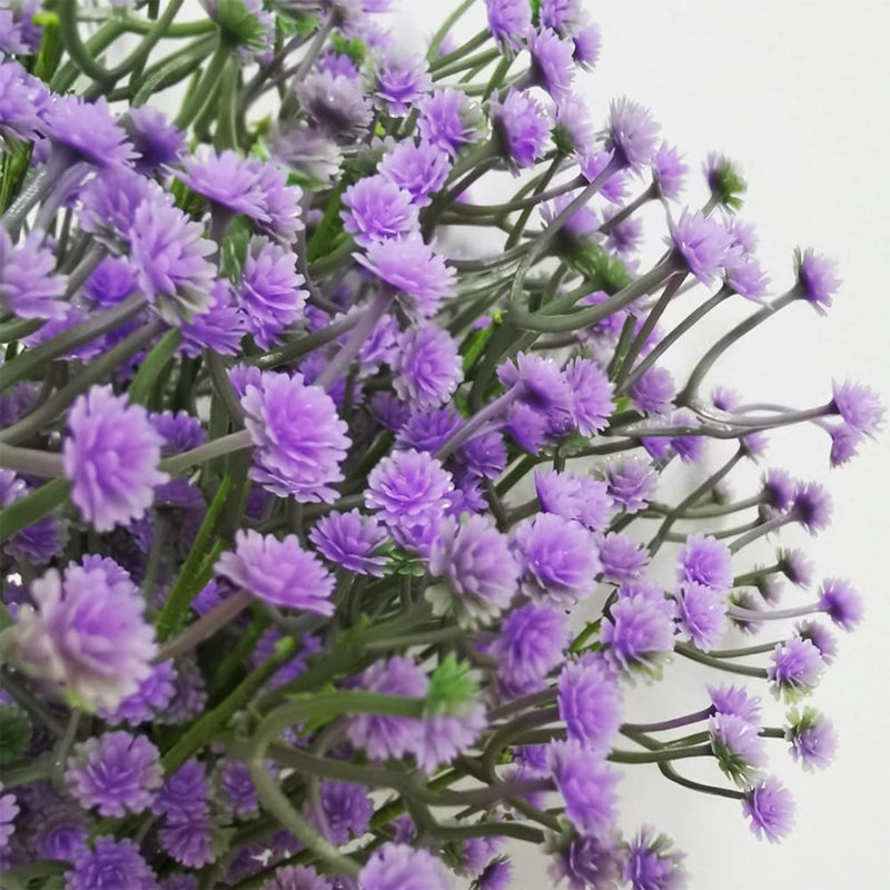 36 bouquets artificiels de fleurs de gypophila artificielles pour bébé 36 po, Mauve