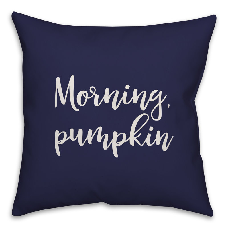 Reversible Throw Pillow, Navy, Throw Pillow