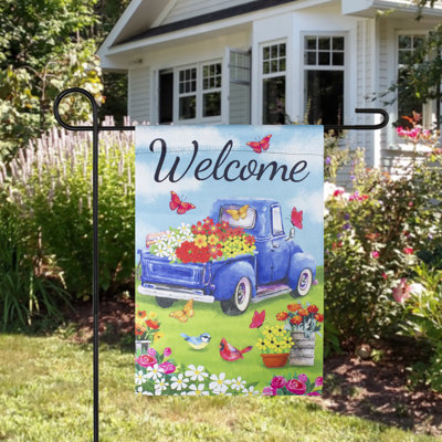 Drapeau de jardin Welcome