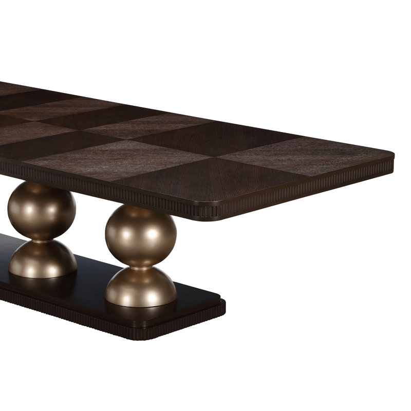 West Kensington Rectangular Dining Table, Espresso Wood