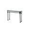 Magnifique et noble processus de sculpture sur grain de bois noir rétro pour console, canapé, table, salon (l 48 po x H 32,3 po x P 18 po)