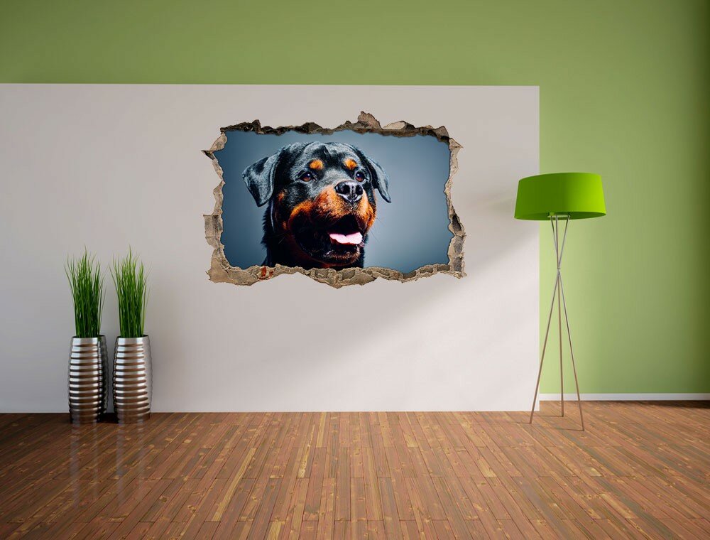 Wandaufkleber Barking Rottweiler