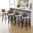 Swivel Upholstered 25.59"" Bar Stool with solid Wood Frame-1981216504
