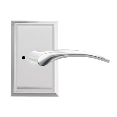 Bravura 937-1 Tybee Privacy Lever on Traditional Rectangular Rose in Satin Nickel - LH
