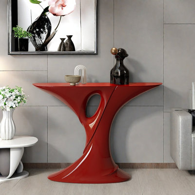 Console de style moderne de luxe semi-circulaire