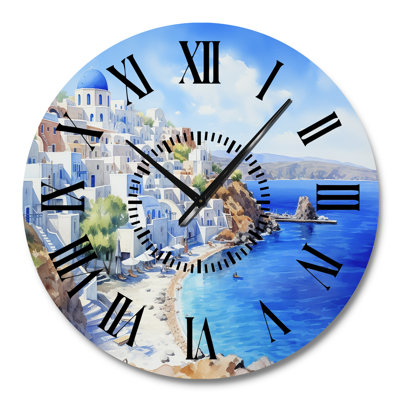 Horloge murale Santorini