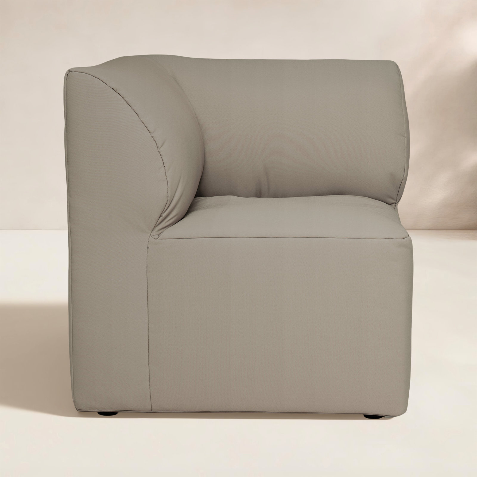 Big Joe Patio Corner Chair, Gray/White