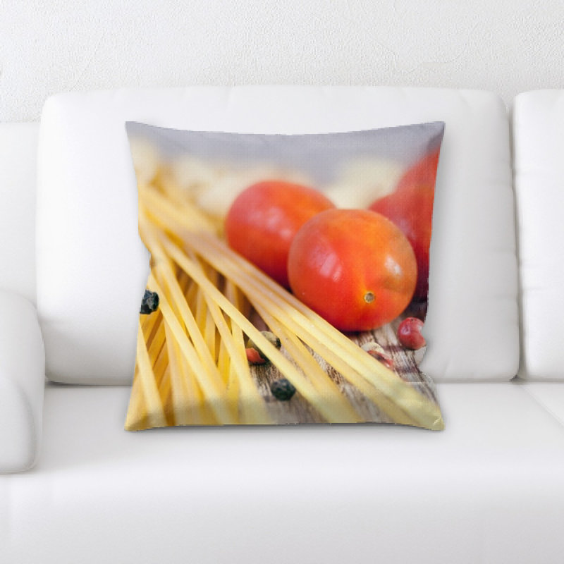 Coussin décoratif à pâtes
