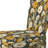 Yellow Bohemian Bliss Floral Pattern - Upholstered Farmhouse Side Chair, Yellow Accent Chair