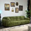 Canapé vert français au design rétro
