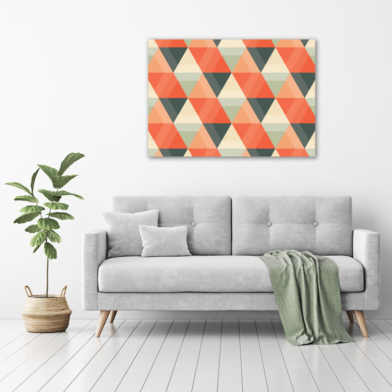 Geometric Background - Wrapped Canvas Print
