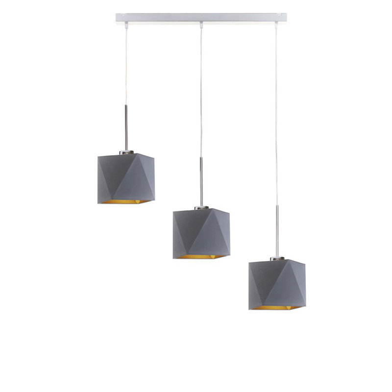 Hershel 3 - Light Kitchen Island Pendant, Grey