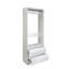 Garde-robe en bois blanc 32 po avec deux tiroirs Prosper