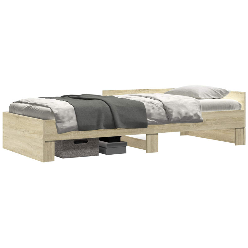 Bed, Sonoma Oak