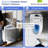 Foot Sensor Activated Smart Toilet With Self-Cleaning Nozzle, Three Level Heated Seat, Airflow, Led Display, Night , Knob Control, Soft Close, Auto Flush, And Remote Control - White Classic For