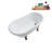 57.5'' x 29.5'' Soaking Acrylic Bathtub-83636145-83636134