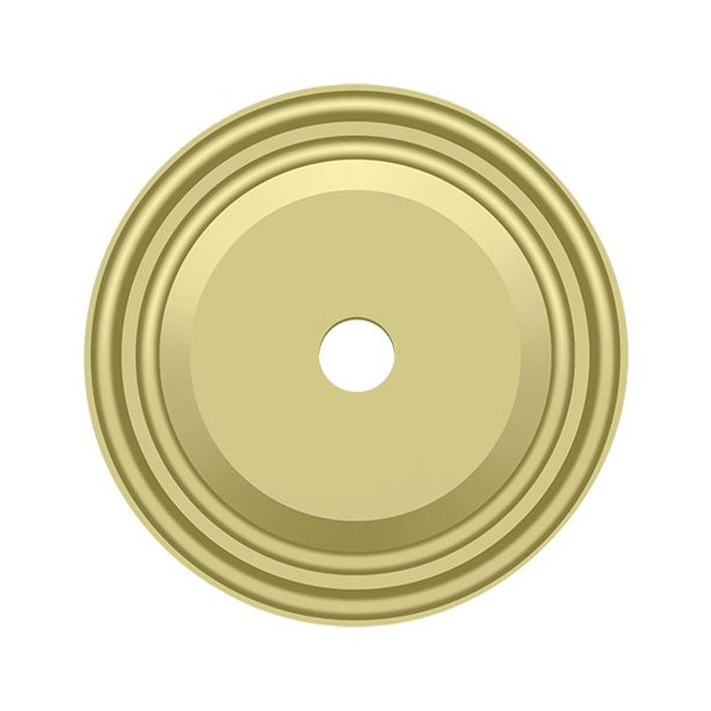 Deltana BPRC150U3 Base Plate for Knobs, 1-1/2" Diam. in Polished Brass, Polished Brass