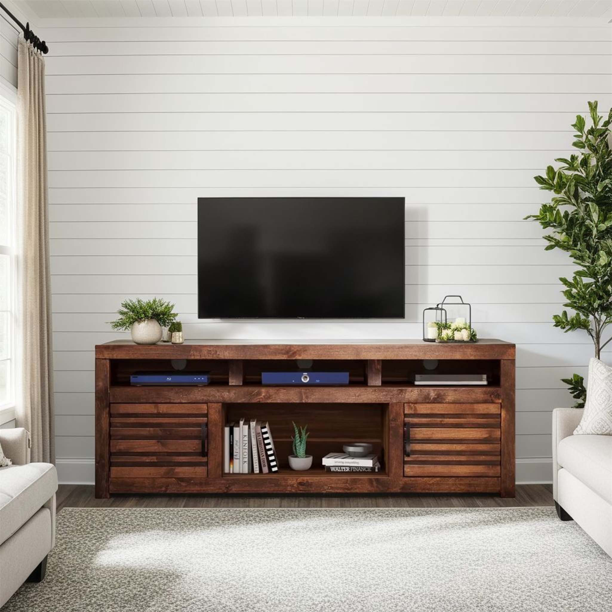 One Allium Way 72 Inch TV Stand Console For Tvs Up To 85 Inches, No ...
