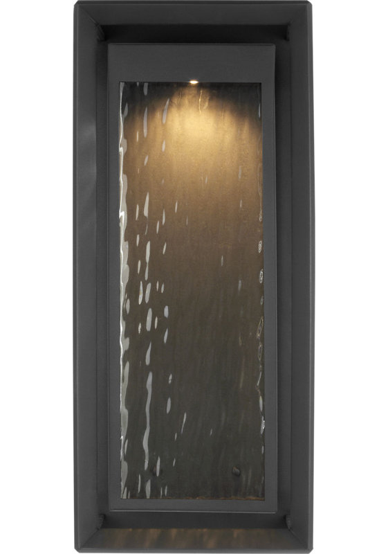 Urbandale Grande Wall Lantern, Textured Black