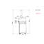 Four à pizza en acier inoxydable 304 304 S / S 35 000 BTU pour pizza de 16 pouces