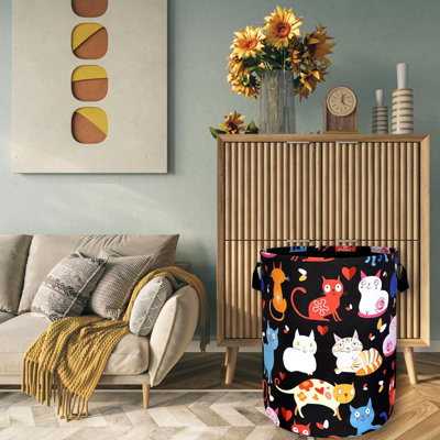 Panier à linge mignon pour chats