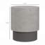 Concrete Finish End Table, Round Side Table With 4 Adjustable Feet, Lightweight For Indoor, Outdoor, Grey
