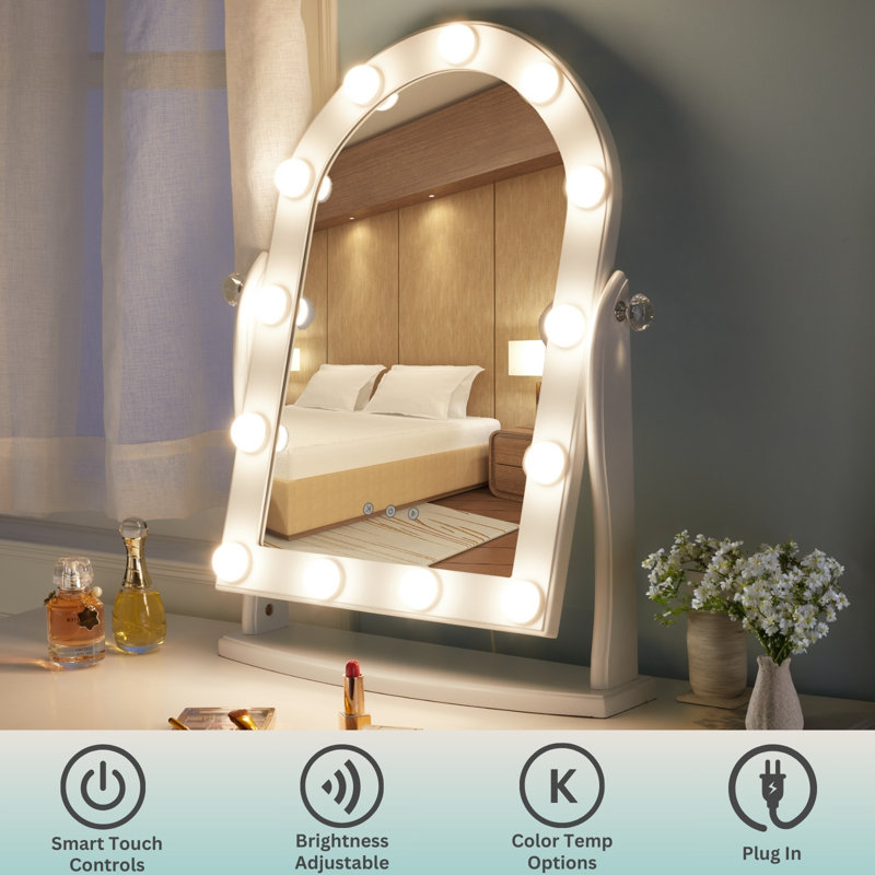 Miroir de maquillage avec lumière
