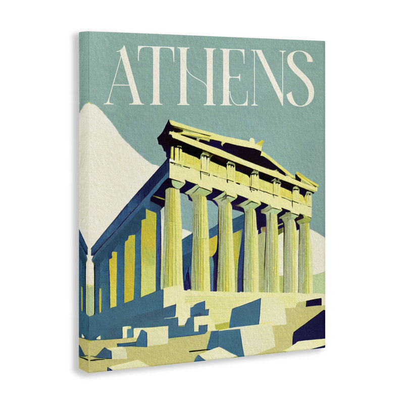 «Athens City Landmark» par Daphne Polselli, H 40 po x l 30 po