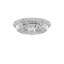 Novecento Ceiling Lamp Crystal Striped Glass Glossy Chrome E12 Ul-463746839