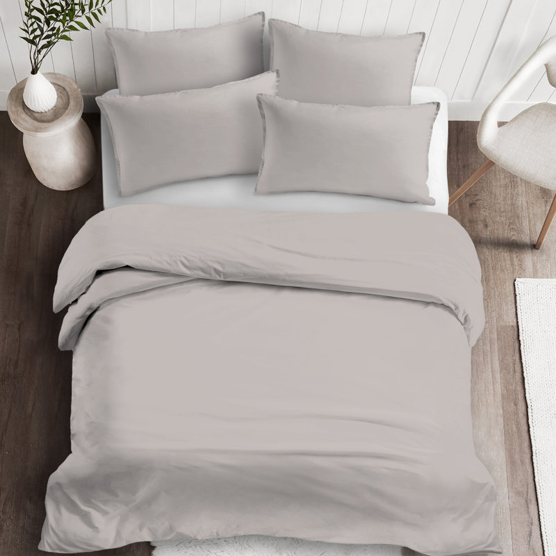 Beige 2 Piece Bedspread Set, California King Coverlet + 2 King Shams