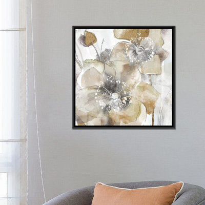 «Taupe Spring Poppy II», reproduction sur toile