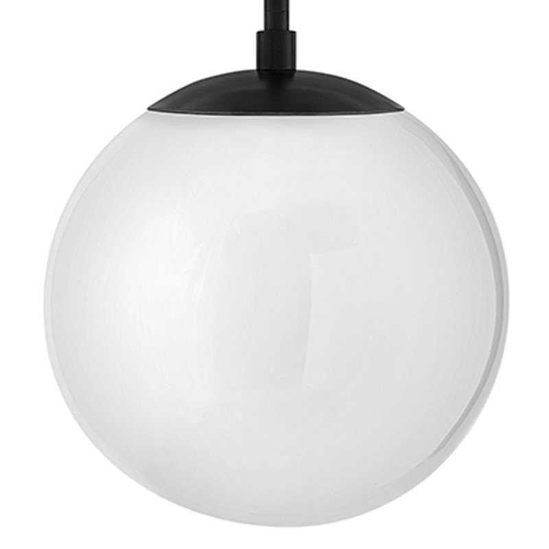 Warby Single Light Orb Pendant Light, Black