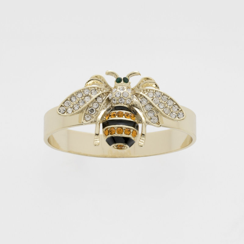 Stripey Bee Skinny Napkin Ring