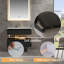 Meuble-lavabo simple mural moderne en bois massif de 36 po avec plateau en marbre et lumière-424624462