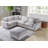Upholstered 5 Piece Sectional Sofa Cloud Couch With Movable Ottoman-1996525938