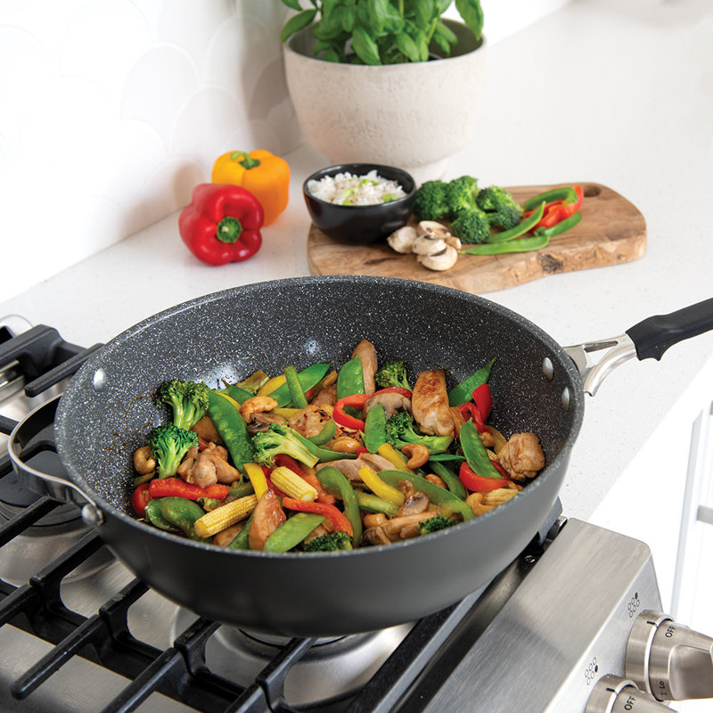 Wok en aluminium 6,63 po antiadhésif Verde