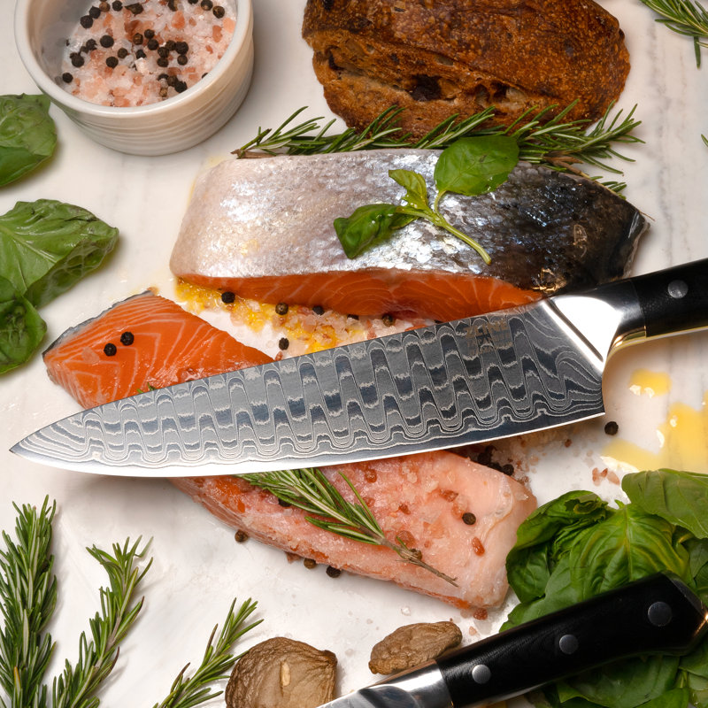 Zline 8” Professional Damascus Steel Chef’s Knife