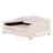 Teddy Fleece Day Bed Frame With Solid Wood Slats,LED Light And Trundle-666600148